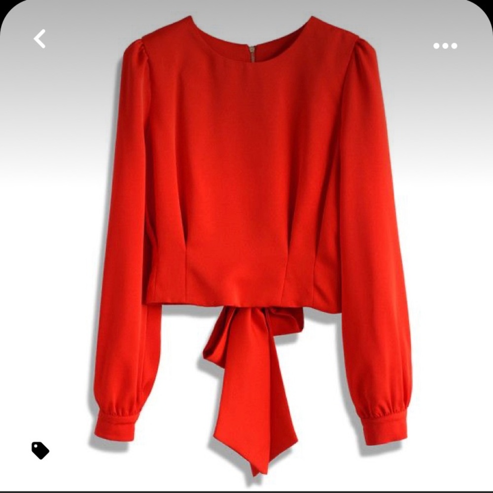 Top Orange Longsleeves Size S NWT
